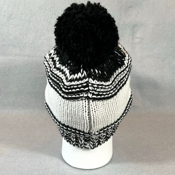 ED by Ellen Degeneres SChunky Knit Happy Beanie Hat OSFA - Picture 5 of 7